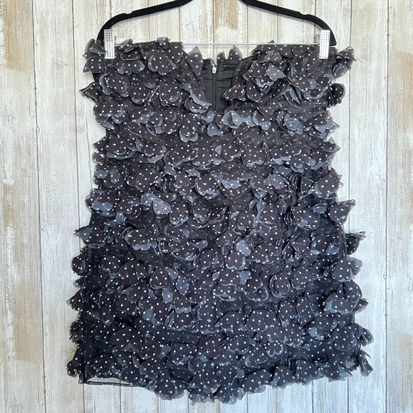 Maeve By Anthropologie 3D Floral Polka Dot Mini Dress - NWT - Picture 1 of 4